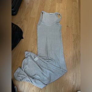 Zara silver maxi dress